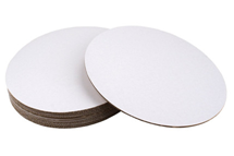 White corrugated cake circle
