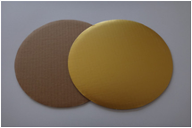 gold corrugated cake circle