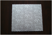 silver foil paper cake board