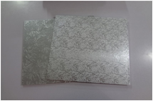 silver square mdf cake board