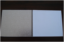 square silver masonite cake board