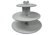 White cupcake stand