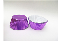 purple foil cake cases