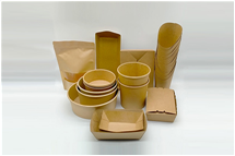 Food Grade Container Packaging Brown Paper Fast Food Take Away Takeaway Kraft Paper Food Lunch Box